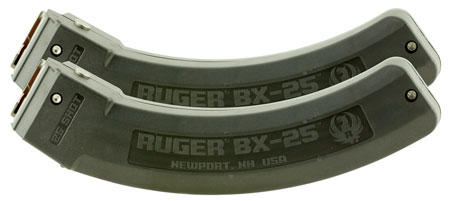 [736676905485] Ruger 90548 BX-25 Value Pack 25rd Magazine Fits Ruger 10/22/SR/77/Charger 22LR BX-25 Black 2 Pack