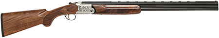 [805380094777] Charles Daly 930393 202  410 Bore Break Open 3" 2rd 26" Black Over/Under Vent Rib Barrel, Silver Engraved Alloy Steel Receiver, Fixed w/Pistol Grip Checkered Walnut Stock
