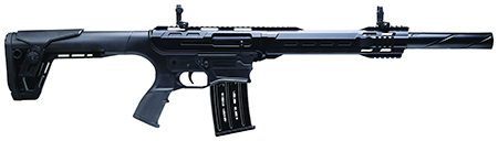 [8053800948173] Charles Daly 930411 AR-12A  12 Gauge Semi-Auto 3" 5+1 18.50" Black Steel Barrel, Black Picatinny Rail Aluminum Receiver, Black Adj w/Pistol Grip Synthetic Stock