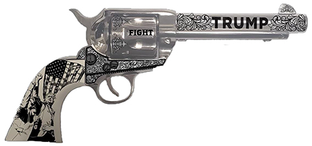 [040589031217] Traditions SAT73132FT 1873  45 Long Colt 6rd 5.50" Nickel White PVC Grip