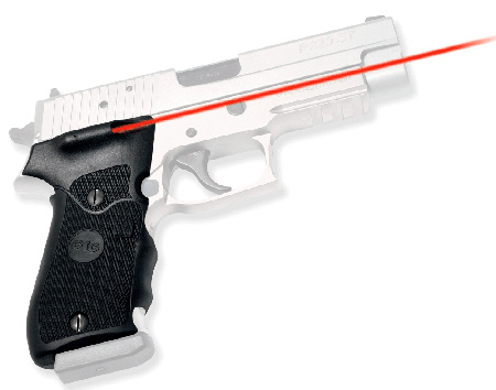 [610242003204] Crimson Trace 011100 Lasergrips  Fits Sig Sauer P220, Red Laser 633nM Wavelength 5mW Output, Black Polymer