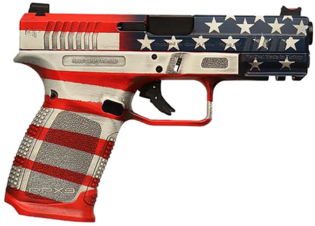 [643477867532] Gforce Arms GFRPX3C9USA Exodus  9mm Luger 15+1 4.02" Black Steel Barrel, USA Cerakote Serrated Steel Slide, USA Cerakote Polymer Frame w/Accessory Rail, Textured Grip