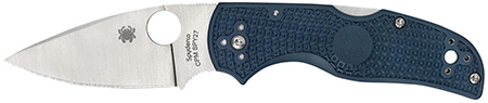 [716104014552] Spyderco C41PCBL5 Native 5 Lightweight 2.95" Folding Spear Point Plain CPM SPY27 SS Blade Cobalt Blue FRN Handle Includes Pocket Clip
