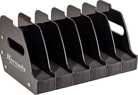[090255958324] Hornady 95832 6 Gun Pistol Rack Metal w/Foam and Plastic Dividers Holds 6 Pistols