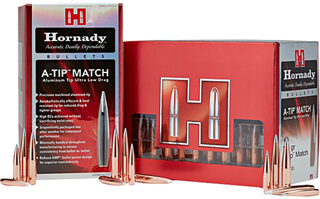 [090255225624] Hornady 2562   25Cal .257 138gr A-Tip Match 100 Per Box/10 Case