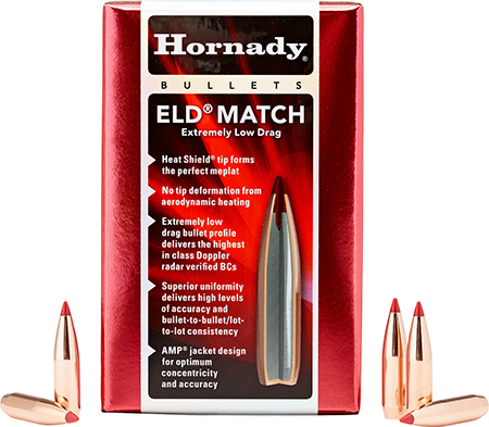 [090255727074] Hornady 263311   6.5mm .264 140gr Extremely Low Drag-Match 500 Per Box/6 Case