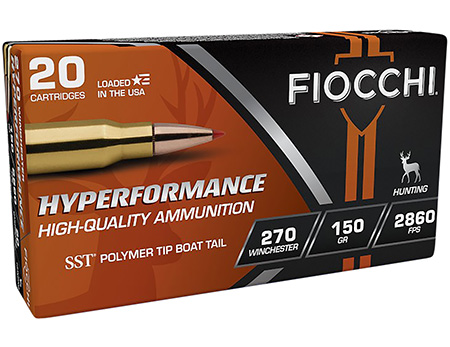 [762344704272] Fiocchi 270HSB Hyperformance  270Win 150gr Super Shock Tip 20 Per Box/10 Case