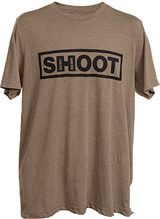 [090255726848] Hornady 99606L Shoot  Brown Tri-Blend Short Sleeve Large