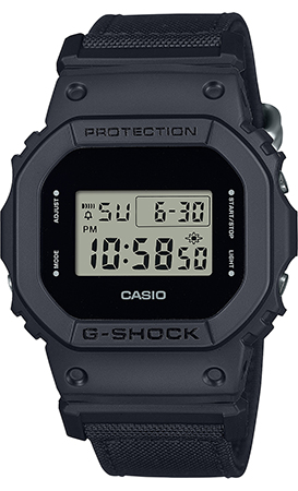 [889232369099] GSHOCK DW5600BCE1CR  CLASSIC CORDURA CLOTH     BLK