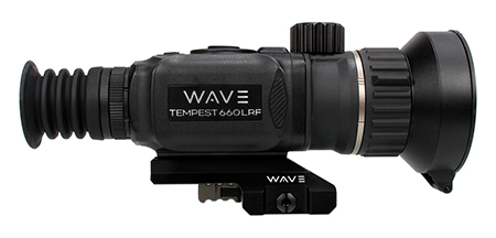 [850030459329] Wave WTS300 Tempest 660D LRF Thermal Black 3.4x60mm Illuminated Multi Reticle, Digital Zoom 13.6x Rapid/Smooth, 640x512, 12 Microns, 50 Hz Resolution
