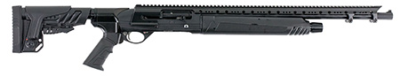 [851799004980] Hatfield Gun Company USA12TT SAS  12 Gauge Semi-Auto 3" 4+1 20" Black Smooth Bore Barrel, Tungsten Gray Cerakote Picatinny Rail Aluminum Receiver, Black Adjustable Synthetic Stock, Black Grip