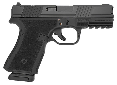 [697067874387] Black Rain Ordnance FL9MMBLK   Compact Frame 9mm 15+1 4" Stainless Steel Slide