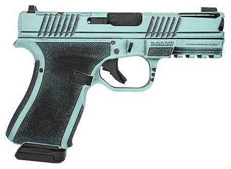 [697067874424] Black Rain Ordnance FLP9MMTBB   Compact Frame 9mm 15+1 4" Stainless Steel Slide