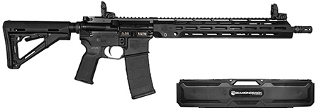 [810035754478] Diamondback DB1889K001 DB15 Knight's Armament 5.56 NATO 30+1 16" Phosphate Chrome Lined Threaded Barrel, Black Anodized Picatinny Rail Aluminum Receiver, Magpul CTR Synthetic Stock, Magpul MOE K2 Grip