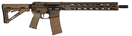 [810035756199] Diamondback DB1784K131 DB15  5.56 NATO 30rd 16" Black Nitride w/ FDE Cerakote Flat Dark Earth Cerakote 7075-T6 Aluminum Receiver Flat Dark Earth Magpul MOE K2 FDE Grip