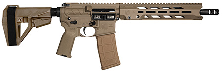 [810035756243] Diamondback DB1984K061 DB15 Obsidian 5.56 NATO 30+1 11.50" Black Nitride 11" M-LOK Handguard SBA5 Brace Magpul MOE K2 Grip