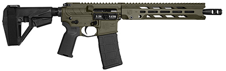 [810035756250] Diamondback DB1984K101 DB15 Obsidian 5.56 NATO 30+1 11.50" Black Nitride 11" M-LOK Handguard SBA5 Brace Magpul MOE K2 Grip