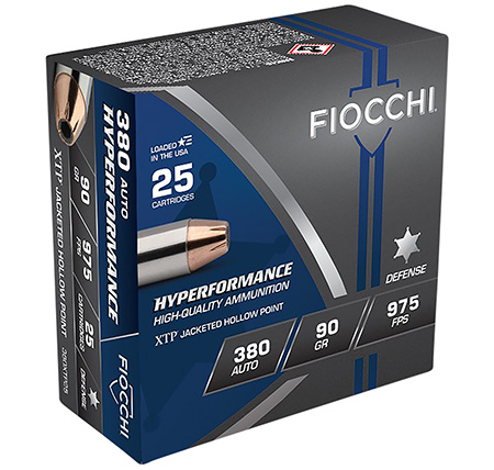 [762344710471] Fiocchi 380XTP25 Hyperformance  380ACP 90gr Hornady XTP Hollow Point 25 Per Box/20 Case