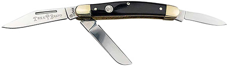[788857771426] Boker 110857 Stockman Traditional Large Clip Point/Sheepsfoot/Spey Plain D2 Steel Blade Brown Jigged Bone Handle