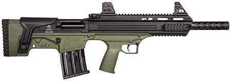 [810113112718] ATI ATIG410BDG Bulldog  410 Gauge Semi-Auto 3" 5+1 16" Green Aluminum Receiver/Fixed Synthetic Stock