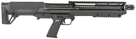 [640832010299] Kel-Tec KSGBLKD KSG Defender Bullpup Frame 12 Gauge Pump 3" 7+1 18.50" Black Steel Barrel, Black Picatinny Rail Aluminum Receiver, Black Adj Cheek Riser Polymer Stock, Black Magpul Vertical Grip