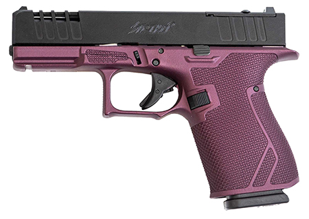 [638457790603] Great Lakes Firearms GL19CHY Striker  9mm 15+1 4" Front/Rear Serrations Cerakote Black Cherry
