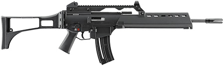 [642230267879] HK 81000995 G36  22 LR 10+1 18.13" Black Barrel w/Flash Suppressor, Black Receiver w/Picatinny Rail, Black Folding Synthetic Stock, Black Polymer Grip