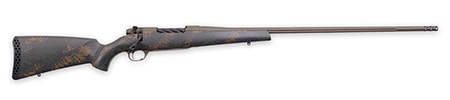 [747115448548] Weatherby MBC20N28NOR8B Mark V Backcountry 2.0 28 Nosler 3+1 28" Patriot Brown Cerakote Fluted Barrel/Peak 44 Blacktooth Carbon Fiber w/ Dark Green/Brown Sponge Stock