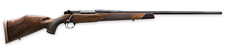 [747115440931] Weatherby MDX01N7MMWR6O Mark V Deluxe 7mm Wthby Mag 3+1 26" High Gloss Fluted Barrel, High Gloss Blued Drilled  &  Tapped Stainless Steel Receiver, Fixed Gloss Walnut  Stock