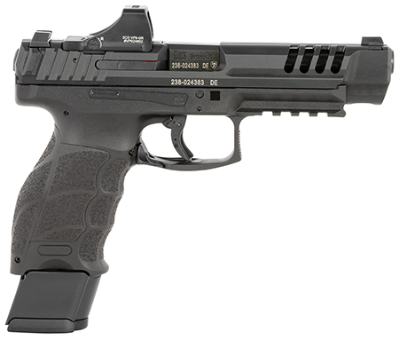 [642230269699] HK 81001159 VP9L SCS 9mm Luger 15+1 5" Black Polygonal Rifled Barrel, Long/Lightening Cuts/Optic Cut SCS Steel Slide, Polymer Frame w/Picatinny Rail, Black Interchangeable Backstrap Grip