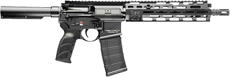 [642230269446] HK 81001051 MR556 A4 5.56x45mm 10+1 11" Black Threaded Barrel, M-LOK Handguard, Black Picatinny Rail Receiver, Black Pistol Tube, Black Polymer Grip, Ambidextrous