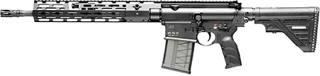 [642230269453] HK 81000829 MR762 A4 7.62x51mm 20+1 16.50" Black Threaded Barrel, Black Picatinny Rail, M-LOK Handguard, 6 Position Black Synthetic Stock, Black Finger Grooved Grip, Ambidextrous