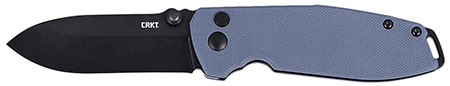 [794023249583] CRKT 2495G SQUID XM 2.95" Folding Plain Black Oxide D2 Steel Blade, Gray G10 Handle