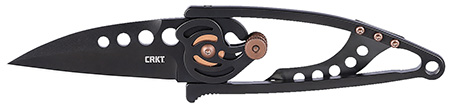 [794023510232] CRKT 5102NK Snap Lock  2.55" Folding Drop Point Plain Black TiNi 420J2 SS Blade, Black TiNi Stainless Steel Handle