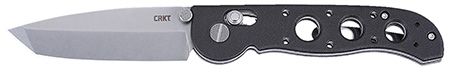 [794023094640] CRKT M16-02X M16 02X Folder 3.11" Folding Tanto Plain Stonewashed D2 Steel Blade, Black Grivory Handle