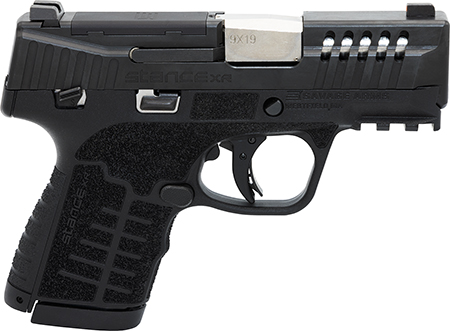 [011356670526] Savage Arms 67052 Stance XR 9mm 13+1 3.20" Natural Black Nitride Ported Stainless Steel Slide Black Glass Filled Nylon Grip Ambidextrous