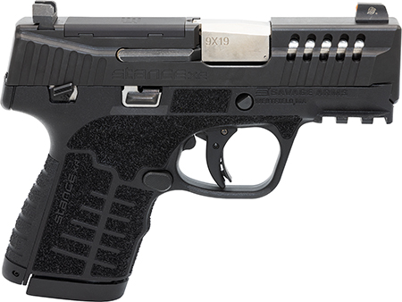 [011356670533] Savage Arms 67053 Stance XR 9mm 13+1 3.20" Natural Black Nitride Ported Stainless Steel Slide Black Glass Filled Nylon Grip Ambidextrous