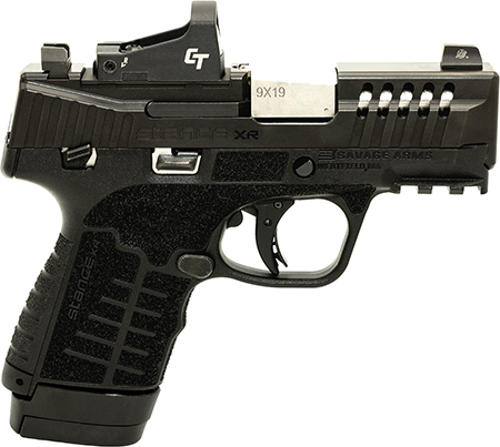 [011356670540] Savage Arms 67054 Stance XR 9mm 13+1 3.20" Natural Black Nitride Ported Stainless Steel Slide Black Glass Filled Nylon Grip Ambidextrous
