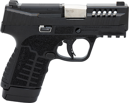 [011356670625] Savage Arms 67062 Stance XR 9mm 13+1 3.20" Natural Black Nitride Ported Stainless Steel Slide Black Glass Filled Nylon Grip Ambidextrous