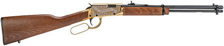 [754908900626] Rossi RL22181WDGDH Rio Bravo Doc Holiday 22 LR 15+1 18" Polished Black Oxide Alloy Steel Barrel, Gold Engraved Aluminum Receiver, Fixed Hardwood Stock