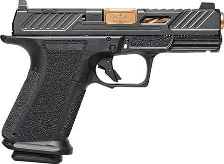 [810120316031] Shadow Systems SS1039CA MR920 Elite 9mm 10+1 Bronze TICN Black Nitride Optic Cut/Serrated/Window Cut Stainless Steel Slide Black Black Interchangeable Backstrap Grip *CA Compliant