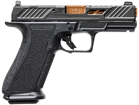 [810120316079] Shadow Systems SS3039CA XR920 Elite 9mm 10+1 Bronze TICN Black Nitride Optic Cut/Serrated/Window Cut Stainless Steel Slide Black Black Interchangeable Backstrap Grip *CA Compliant