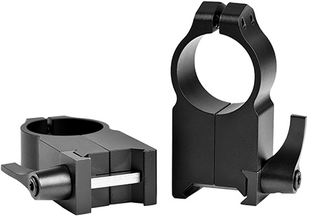 [656813000753] Warne 204LM Vertical Rings Maxima Matte Black 1" Ultra High Quick Detach 0 MOA