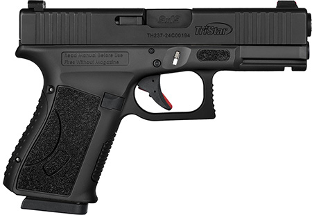 [713780857602] TriStar 85760 Apoc  9mm Luger 15+1 4.02" Black Steel Barrel, Black Cerakote Serrated Steel Slide  &  Polymer Frame w/Accessory Rail, Textured Grip