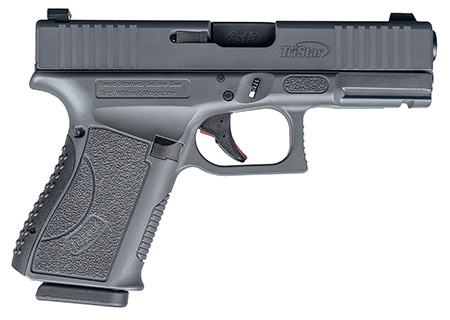 [713780857640] TriStar 85764 Apoc  9mm Luger 15+1 4.02" Black Steel Barrel, Sniper Gray Cerakote Serrated Steel Slide  &  Polymer Frame w/Accessory Rail, Textured Grip
