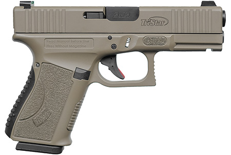 [713780857725] TriStar 85772 Apoc  9mm Luger 15+1 4.02" Black Steel Barrel, Flat Dark Earth Cerakote Serrated Steel Slide  &  Polymer Frame w/Accessory Rail, Textured Grip