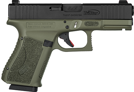 [713780857763] TriStar 85776 Apoc  9mm Luger 15+1 4.02" Black Steel Barrel, Black Cerakote Serrated Steel Slide, Multicam Cerakote Polymer Frame w/Accessory Rail, Textured Grip