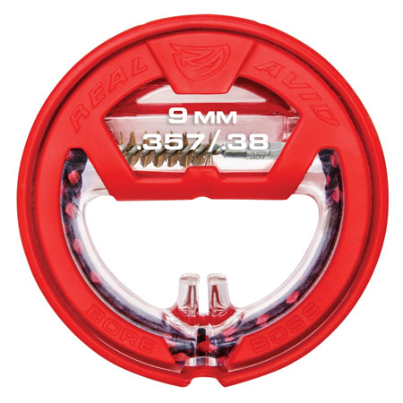 [813119012228] Real Avid AVBB9MM Bore Boss  9mm/357 Mag/38 Cal Handgun Firearm Polycarbonate 12" Long Bronze Bristles