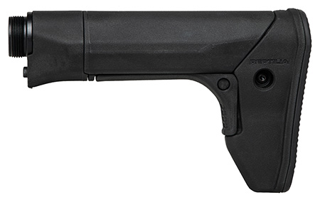 [850022282676] Reptilia LLC 100141 RECC E Carbine Stock Black Glass-Filled Nylon Polymer Fits SR-15/M4/AR-15