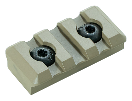 [816397025683] Timber Creek Outdoors M3SPRFDE M-LOK 3 Slot Picatinny Rail  FDE Aluminum Fits AR-Platform